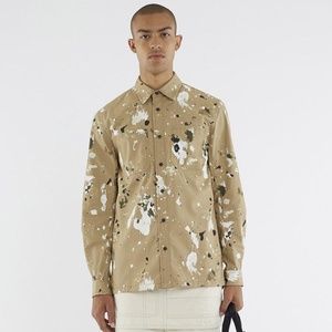 3.1 Phillip Lim Natural Paint-Splattered Shirt